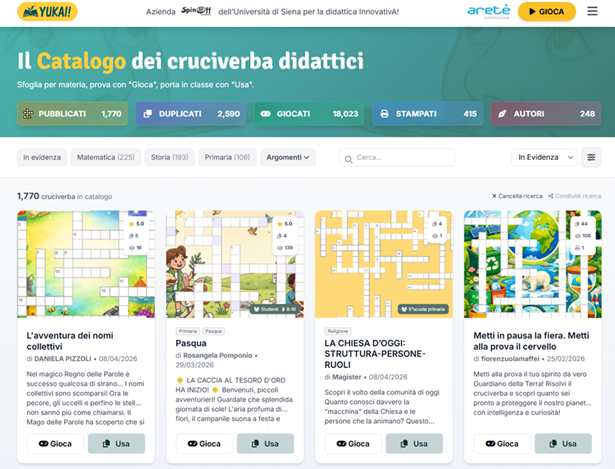 Catalogo pubblico Yukai!